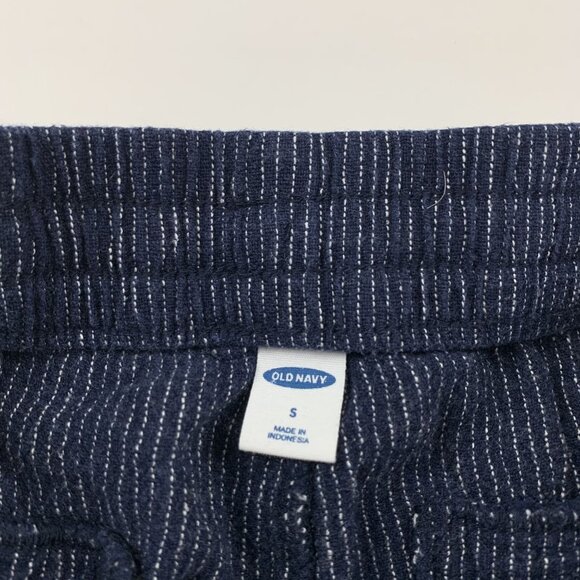 Old Navy Dark Pinstripe Linen Blend Pull On Shorts S - Picture 3 of 5